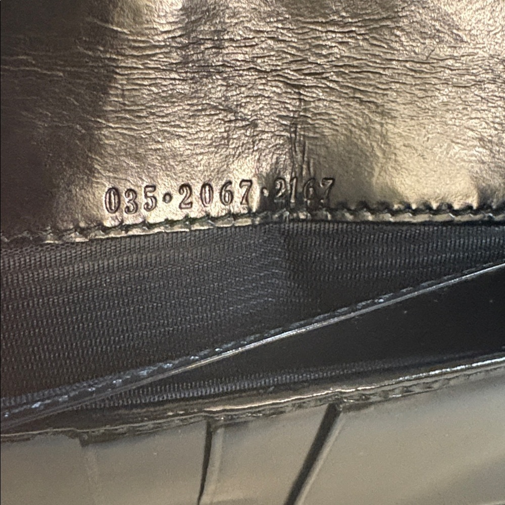 🖤 Gucci Black Patent Leather Long Wallet / Continental Wallet in Box - Picture 3 of 17